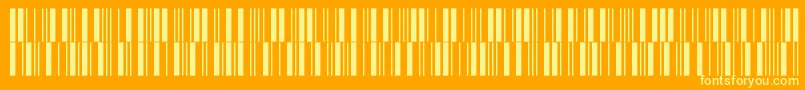 Fonte V300006 – fontes amarelas em um fundo laranja