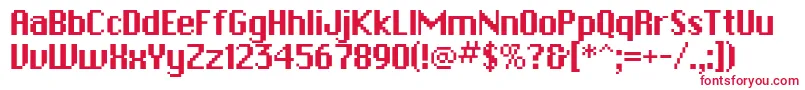 PfbitmapOnesquare Font – Red Fonts