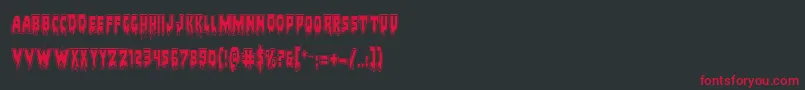 Bloodlustacad Font – Red Fonts on Black Background