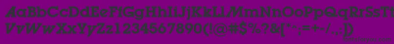 LugabookadSemibold-Schriftart – Schwarze Schriften auf violettem Hintergrund