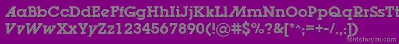 fuente LugabookadSemibold – Fuentes Grises Sobre Fondo Morado