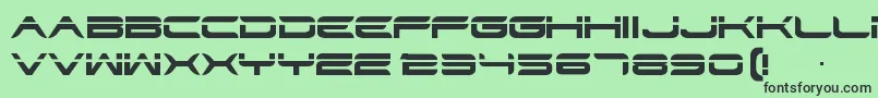 Str Font – Black Fonts on Green Background