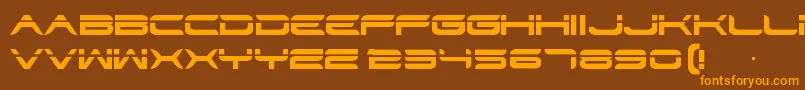 Str Font – Orange Fonts on Brown Background