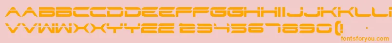 Str Font – Orange Fonts on Pink Background