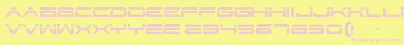 Str Font – Pink Fonts on Yellow Background