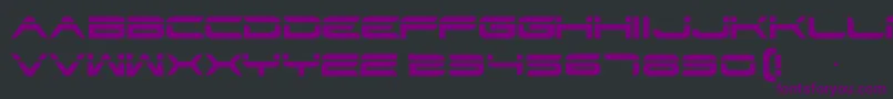 Str Font – Purple Fonts on Black Background