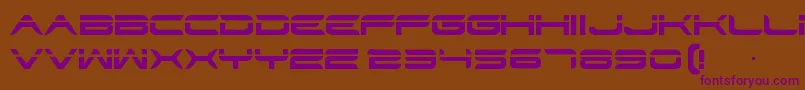 Str Font – Purple Fonts on Brown Background