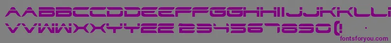 Str Font – Purple Fonts on Gray Background