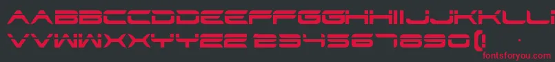 Str-fontti – punaiset fontit mustalla taustalla