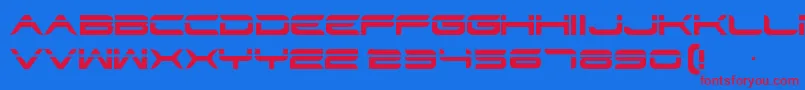 Str Font – Red Fonts on Blue Background