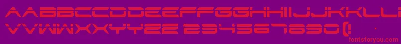 Str Font – Red Fonts on Purple Background