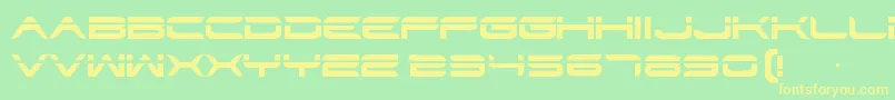 Str Font – Yellow Fonts on Green Background