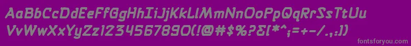 Selfdestructbuttonbb ffy Font – Gray Fonts on Purple Background