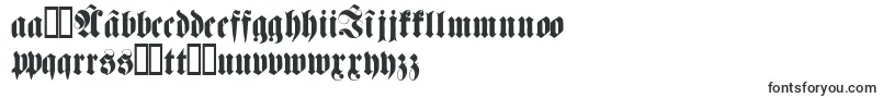 Fettehaenelfraktur-Schriftart – rumänische Schriften