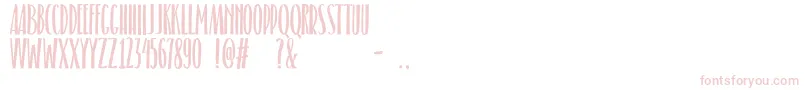 Belacu Font – Pink Fonts on White Background