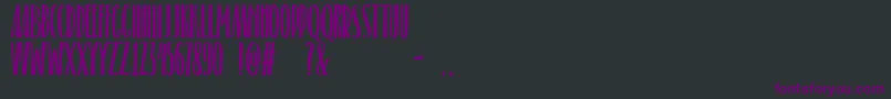 Belacu Font – Purple Fonts on Black Background