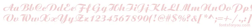 SanasoftBitScript.Kz Font – Pink Fonts on White Background