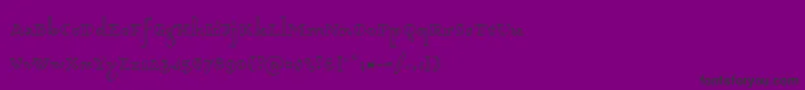 Dagerotypos Font – Black Fonts on Purple Background