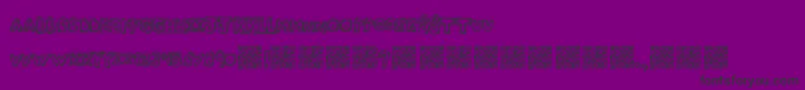 Manyfun Font – Black Fonts on Purple Background