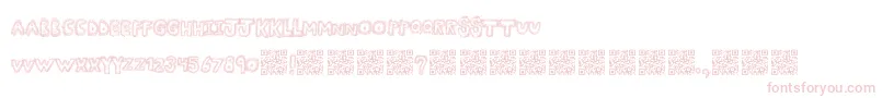 Manyfun Font – Pink Fonts on White Background