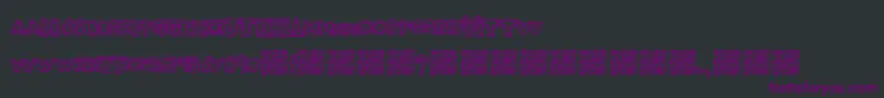Manyfun Font – Purple Fonts on Black Background