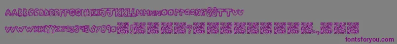 Manyfun Font – Purple Fonts on Gray Background