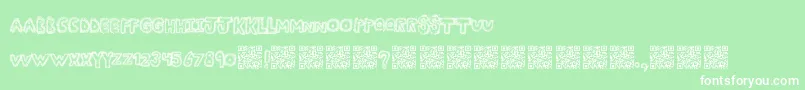 Manyfun Font – White Fonts on Green Background