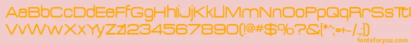 Acens Font – Orange Fonts on Pink Background