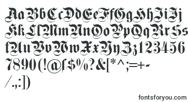 Dsfettekanzlei font – letter Fonts
