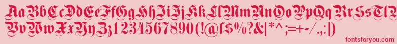 fuente Dsfettekanzlei – Fuentes Rojas Sobre Fondo Rosa