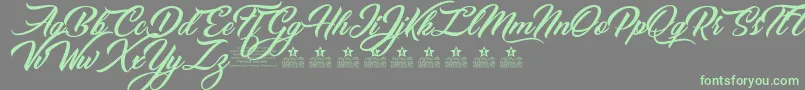 More about MessengerPigeonsPersonalUse Font MessengerPigeonsPersonalUse Font – Green Fonts on Gray Background