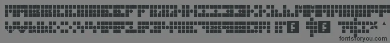 GridderBox Font – Black Fonts on Gray Background