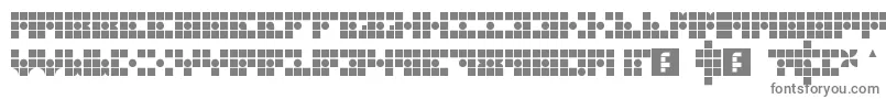 フォントGridderBox – 白い背景に灰色の文字