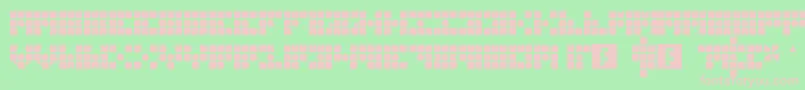 GridderBox Font – Pink Fonts on Green Background