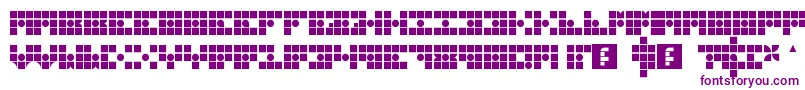 GridderBox Font – Purple Fonts on White Background