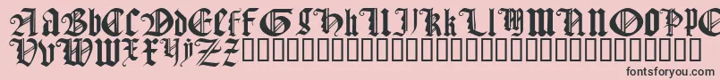 Gothtqrg Font – Black Fonts on Pink Background
