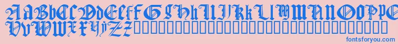 Gothtqrg Font – Blue Fonts on Pink Background