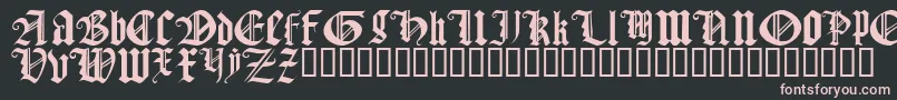 Gothtqrg Font – Pink Fonts on Black Background