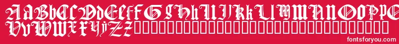 fuente Gothtqrg – Fuentes Blancas Sobre Fondo Rojo
