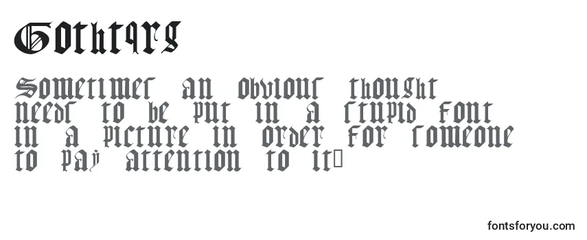 Gothtqrg Font