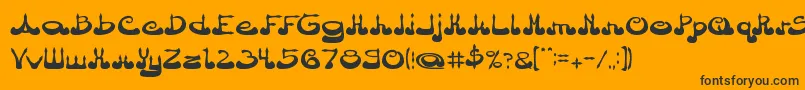 ArabianPrince Font – Black Fonts on Orange Background