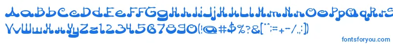 ArabianPrince Font – Blue Fonts on White Background