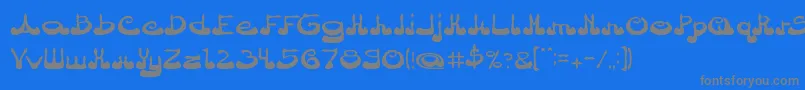 ArabianPrince Font – Gray Fonts on Blue Background