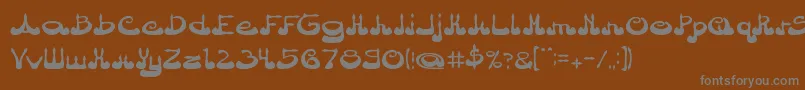 ArabianPrince Font – Gray Fonts on Brown Background