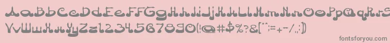 Шрифт ArabianPrince – серые шрифты на розовом фоне