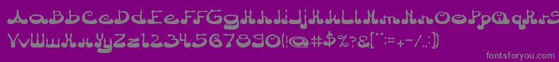 Police ArabianPrince – polices grises sur fond violet