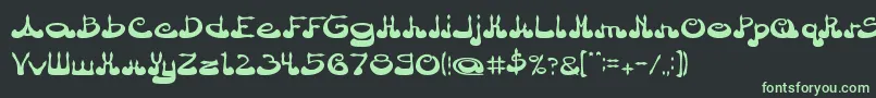 ArabianPrince Font – Green Fonts on Black Background