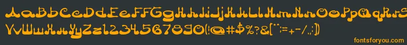 ArabianPrince Font – Orange Fonts on Black Background