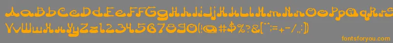 ArabianPrince Font – Orange Fonts on Gray Background