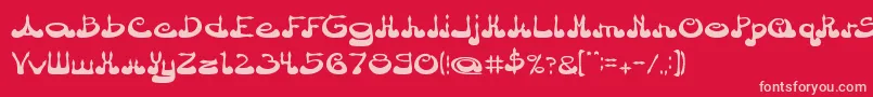 Police ArabianPrince – polices roses sur fond rouge
